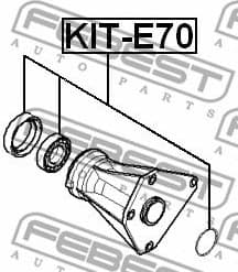Bearing, drive shaft KIT-E70 - image 2
