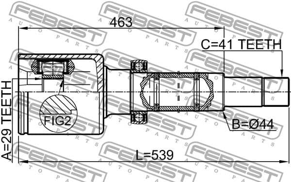 Joint Kit, drive shaft 2111-TT9DRH - image 2