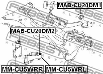Mounting, differential MAB-CU20DM2 - image 2