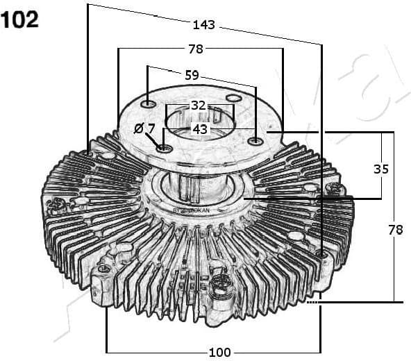 Clutch, radiator fan 36-01-102 - image 3