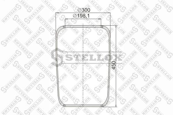 Bellow, air suspension 90-07270-SX