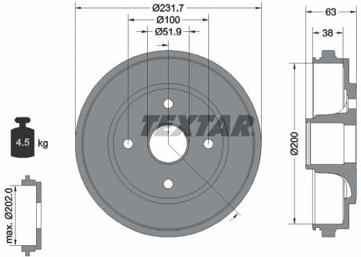 Brake Drum 94033200