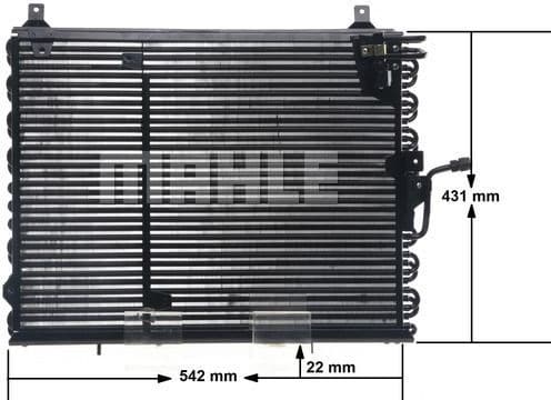 Condenser, air conditioning BEHR AC 150 000S