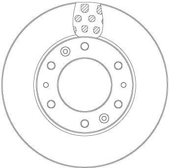 Brake Disc TRW SINGLE DF6962S