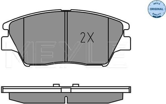 Brake Pad Set, disc brake MEYLE-ORIGINAL: True to OE. 025 225 9018