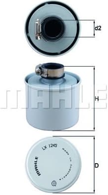 Air Filter, compressor intake LX1245