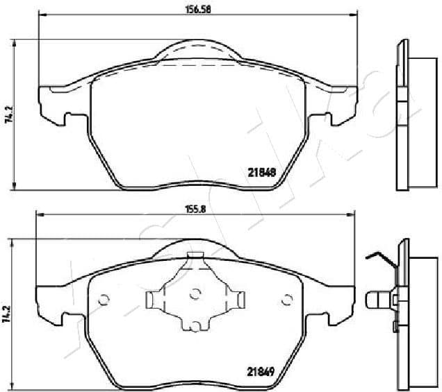 Brake Pad Set, disc brake 50-00-0312 - image 2