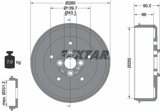 Brake Drum 94030600
