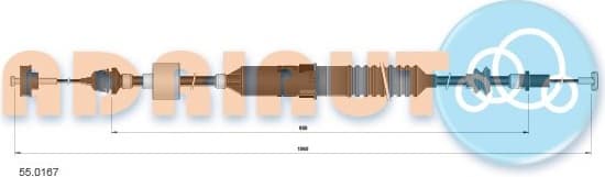 Cable Pull, clutch control 55.0167