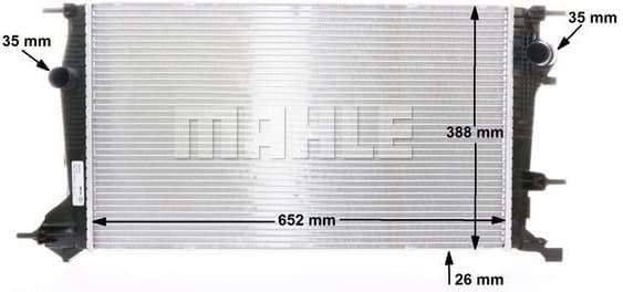 Radiator, engine cooling BEHR CR 21 000S - image 7