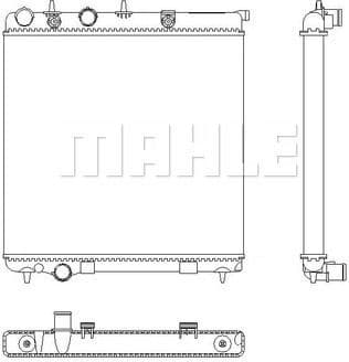 Radiator, engine cooling BEHR CR 2036 000S - image 2