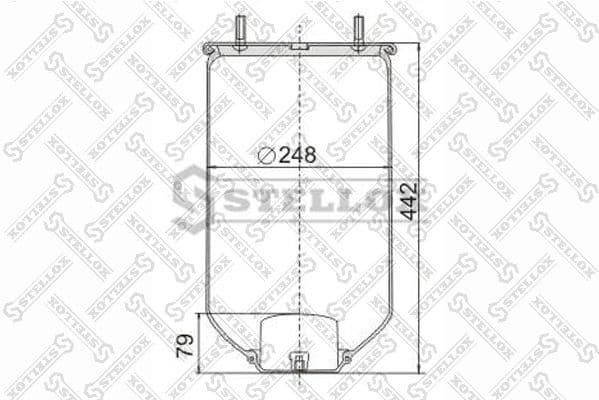 Bellow, air suspension 90-40040-SX