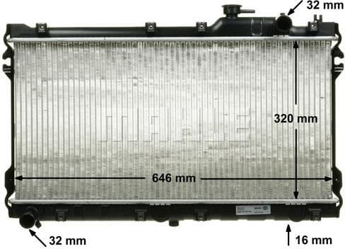 Radiator, engine cooling BEHR CR 185 000S - image 10