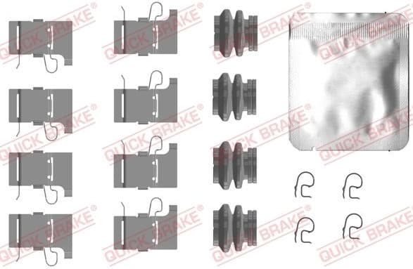 Accessory Kit, disc brake pad 109-0084