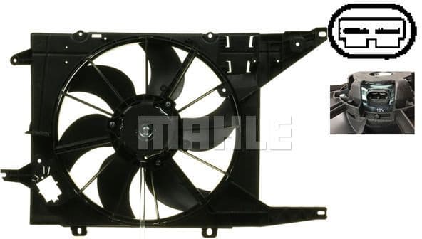 Fan, engine cooling BEHR CFF 327 000S