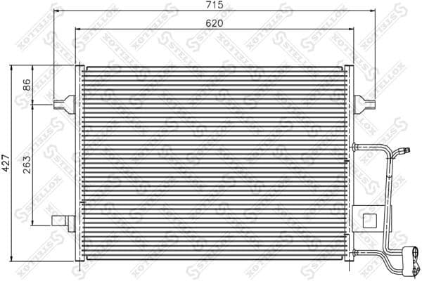 Condenser, air conditioning 10-45399-SX