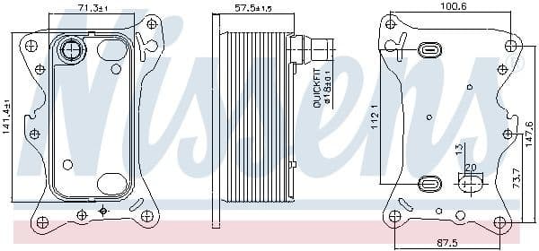 Oil Cooler, engine oil ** FIRST FIT ** 91266 - image 6