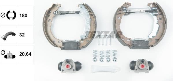 Brake Shoe Set Shoe Kit Pro 84064600
