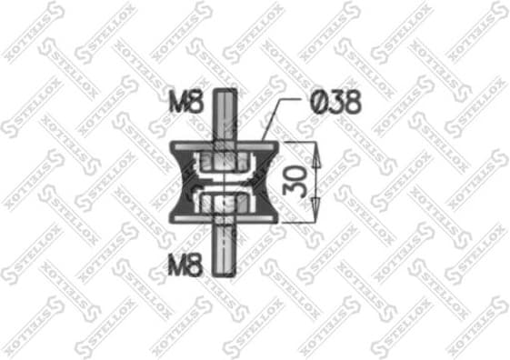 Rubber Buffer, muffler 82-04418-SX