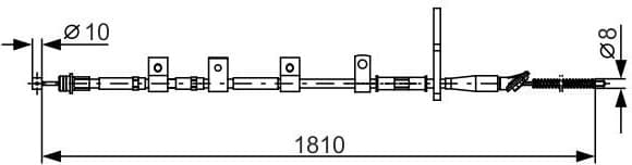 Cable Pull, parking brake 1 987 482 356