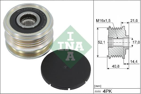 Alternator Freewheel Clutch 535 0345 10
