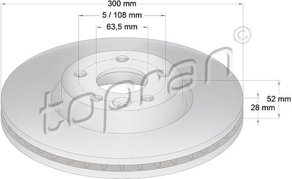 Brake Disc COATED 303 976