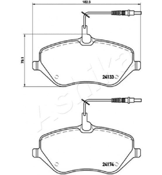 Brake Pad Set, disc brake 50-00-0619 - image 2