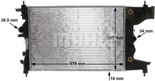 Radiator, engine cooling BEHR CR 2122 000S - image 12