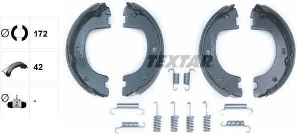 Brake Shoe Set, parking brake 91069000