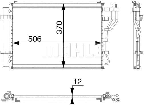Condenser, air conditioning BEHR *** PREMIUM LINE *** AC 48 000P - image 2