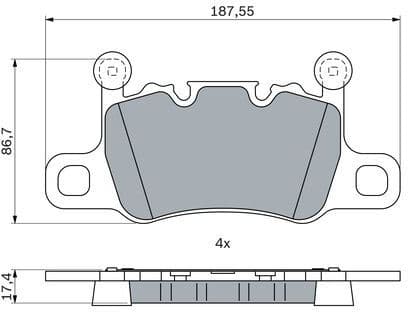 Brake Pad Set, disc brake 0 986 424 926
