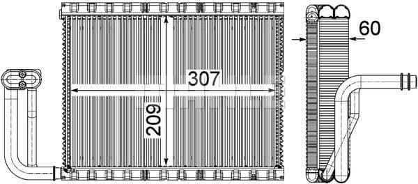 Evaporator, air conditioning BEHR *** PREMIUM LINE *** AE 104 000P - image 2
