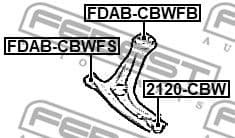 Mounting, control/trailing arm FDAB-CBWFB - image 2