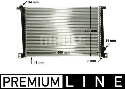 Radiator, engine cooling BEHR *** PREMIUM LINE *** CR 1123 000P
