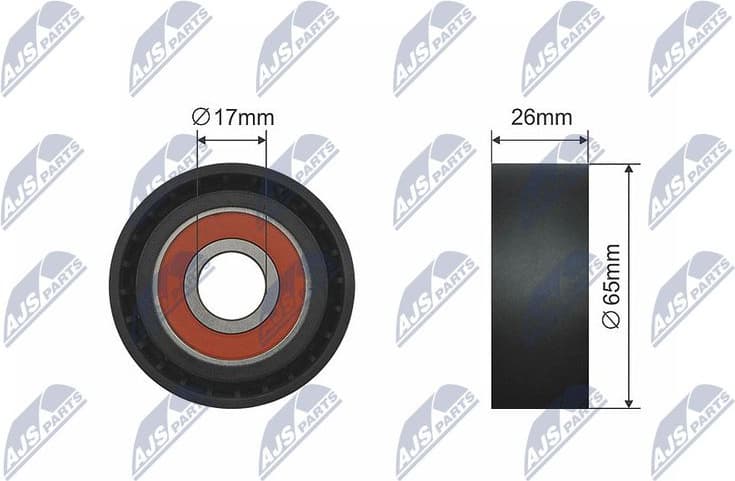 Tensioner Pulley, V-ribbed belt RNK-BM-024