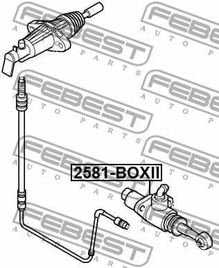 Master Cylinder, clutch 2581-BOXII
