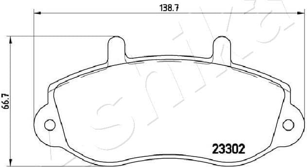 Brake Pad Set, disc brake 50-00-0408 - image 2