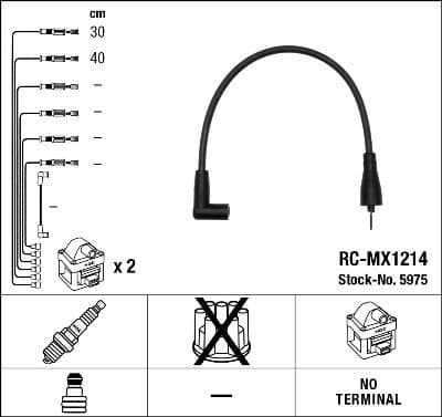 Ignition Cable Kit RC-MX1214