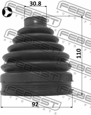 Bellow, drive shaft 2115-TRDT - image 2