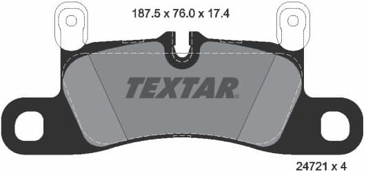 Brake Pad Set, disc brake 2472102
