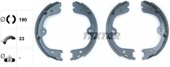 Brake Shoe Set, parking brake 91073200