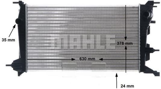 Radiator, engine cooling BEHR CR 840 001S - image 13