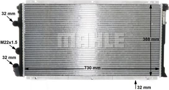 Radiator, engine cooling BEHR CR 204 000S - image 12