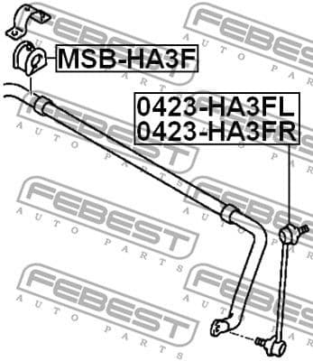 Link/Coupling Rod, stabiliser bar 0423-HA3FL - image 2