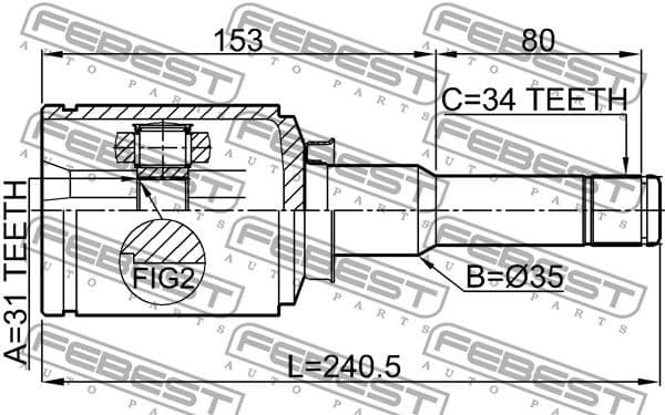Joint Kit, drive shaft 1011-J300LH