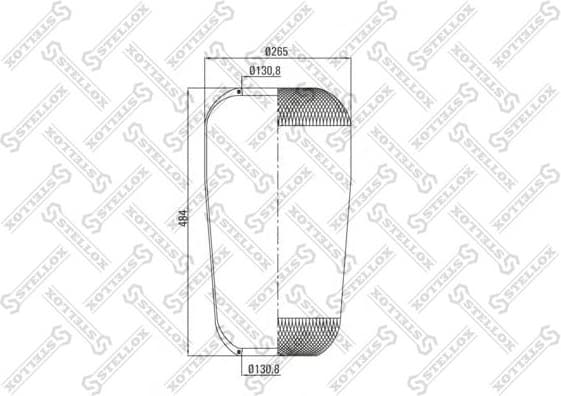 Bellow, air suspension 90-07370-SX