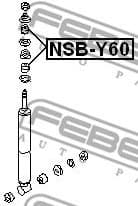 Spacer Tube, shock absorber NSB-Y60 - image 2
