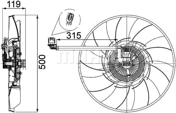 Fan, engine cooling BEHR *** PREMIUM LINE *** CFF 469 000P - image 2