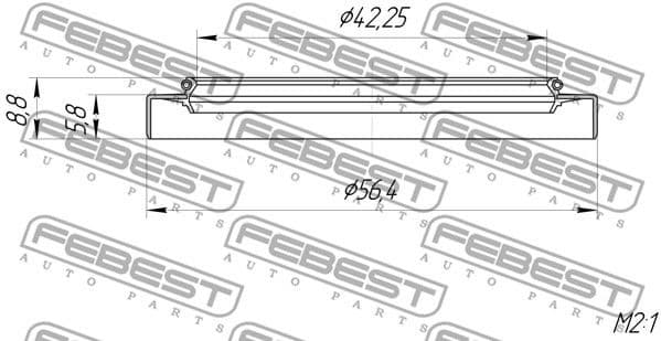 Shaft Seal, drive shaft 95GDY-44560609X - image 2