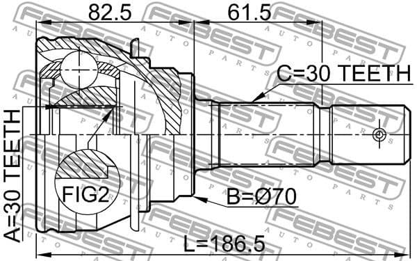 Joint Kit, drive shaft 0110-067 - image 2